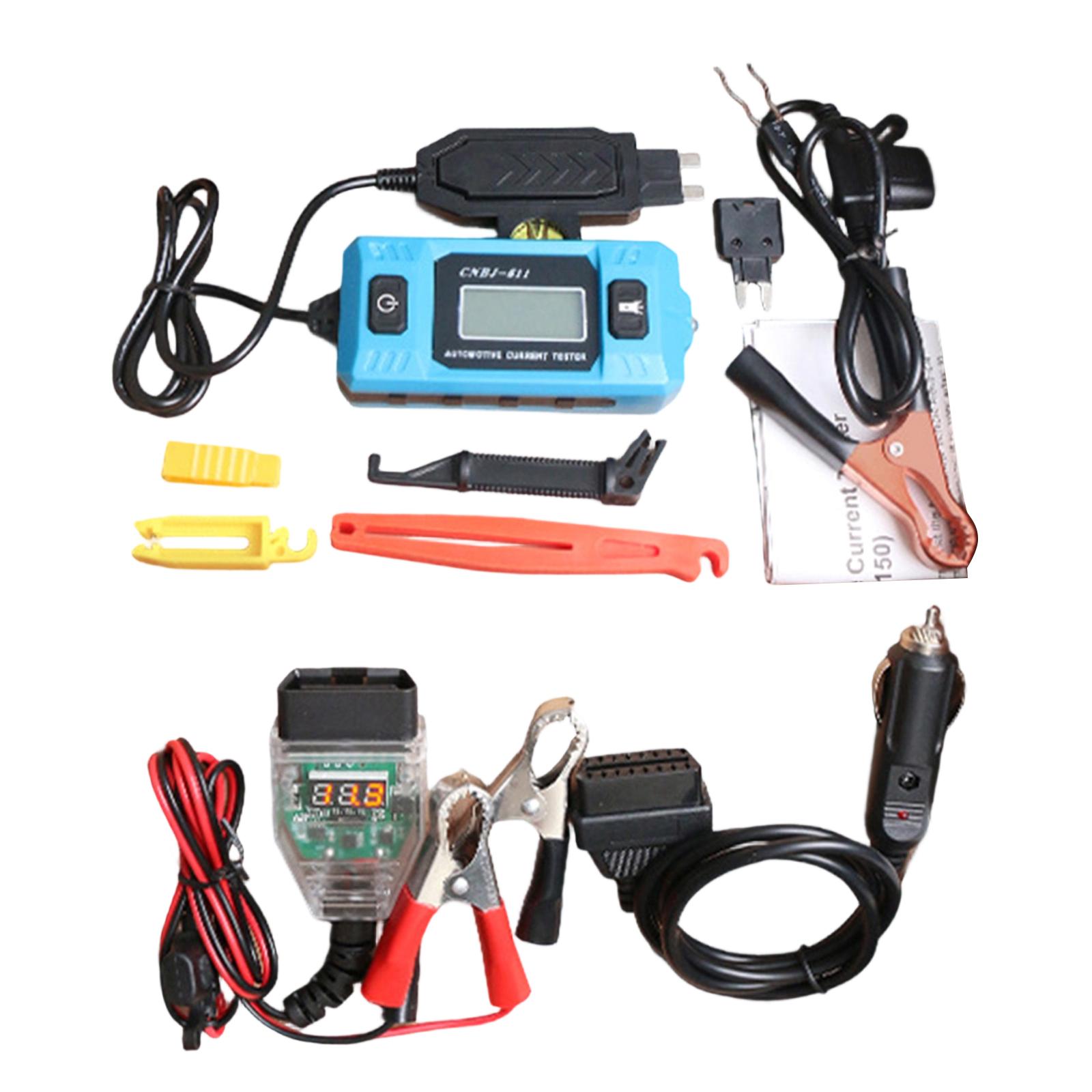 

ABS Car Electrical Leakage Tester Kit Digital Vehicle Battery Drain Tester Tool for Fuses Box Diagnostics & Maintenance 1