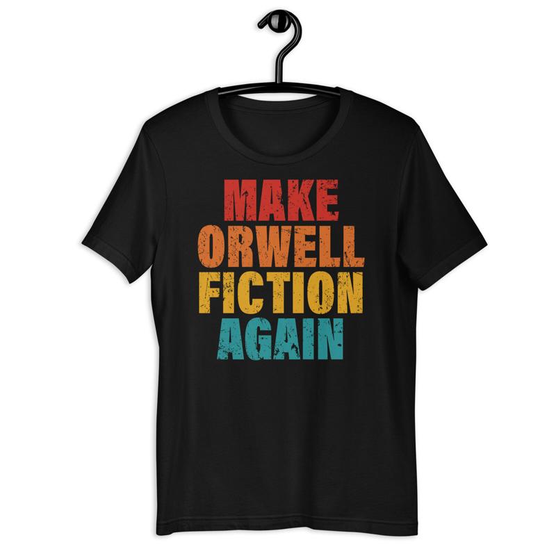 GIULIANI Inspired Parody Logo Tee Make Orwell Fiction Again S 5XL S разноцветный