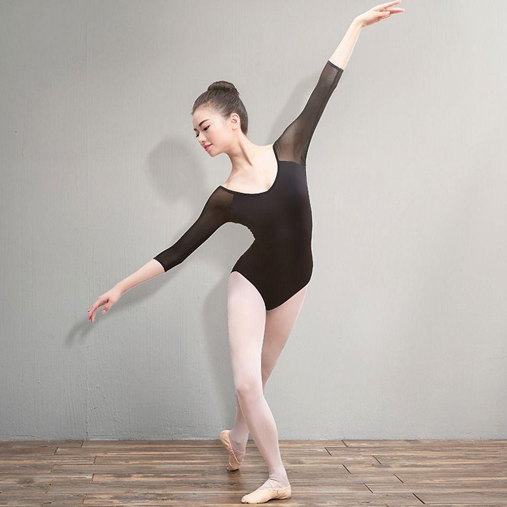 Skate Mesh Gym Performance Kostüm Ballett Bodysuits Tanzbekleidung Ballett Trikots Gymnastik Trikots