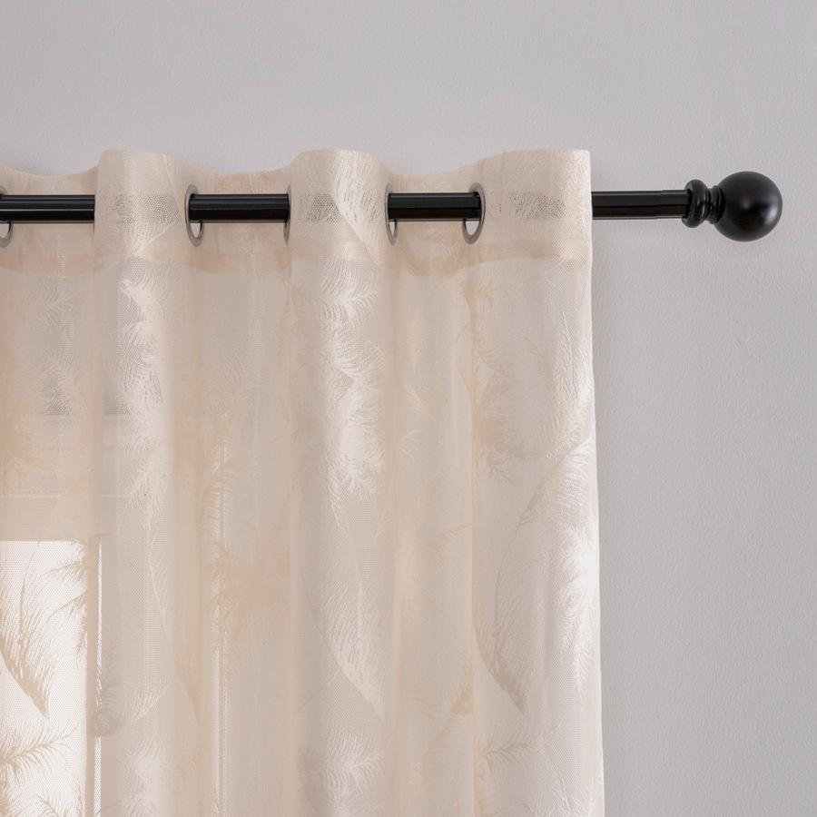 American Jacquard Window Screen Transparent Curtains Living Room Bedroom Dining Room European and American Curtains