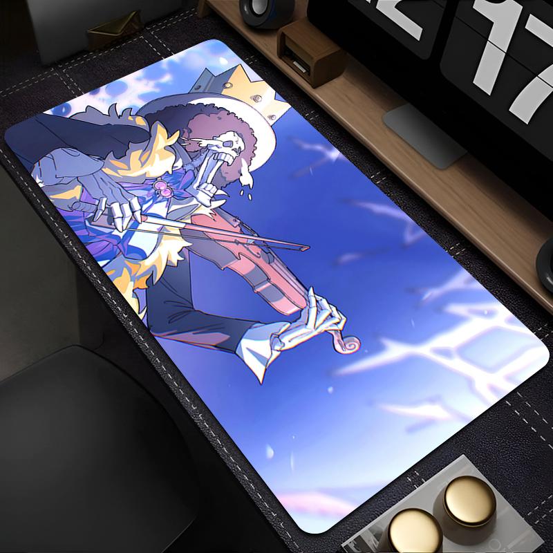 Mouse Pad one piece Brook Anime Game Gaming Accessories Varmilo Keyboard Pad PC Computer Rubber Desk Mat Carpet Mousepad