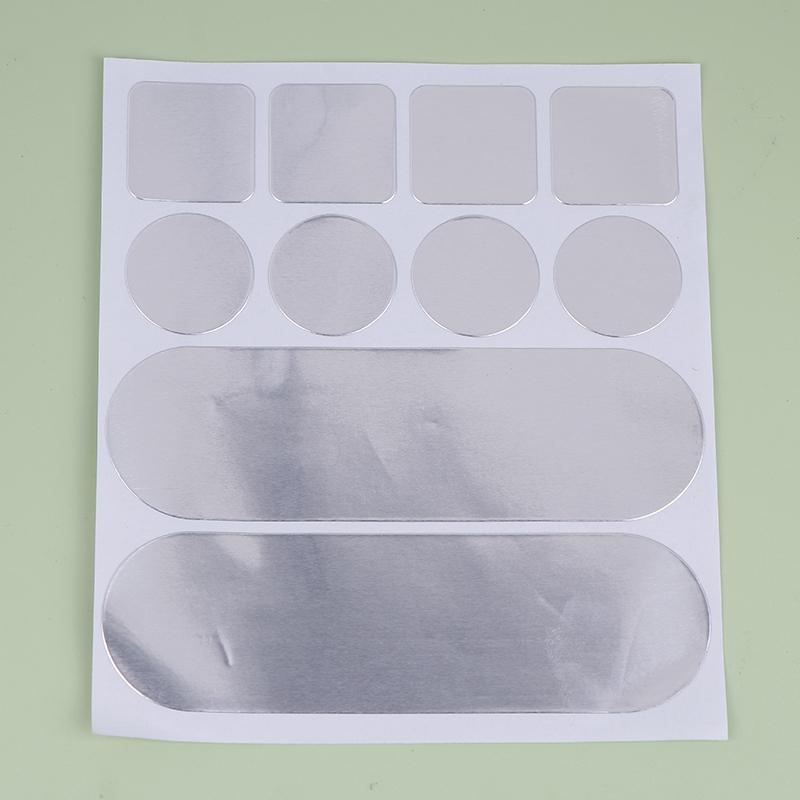 5Pcs Stainless Steel Pot Sticker Self-Adhesive Repair Tape Pot Patches Waterproof High Temperature Resistance Aluminum Foil Tape