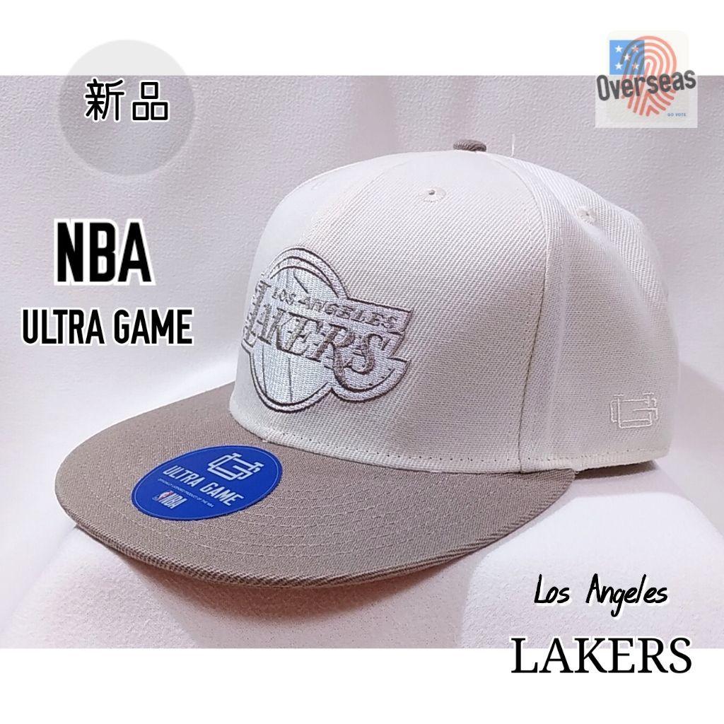 Used LL New NBA Lakers LAKERS Official Baseball Cap Strap adjustment CAP Off-white x Greige