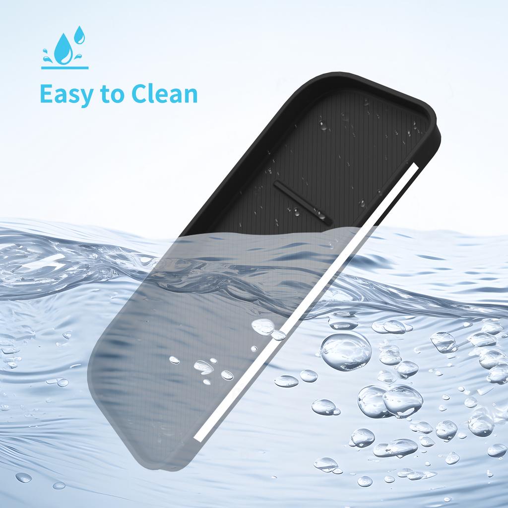 for KIA EV3 2025 2025 Dashboard Tray Organizer Display Screen Rear Storage Box Silicone Car Interior Accessories Black