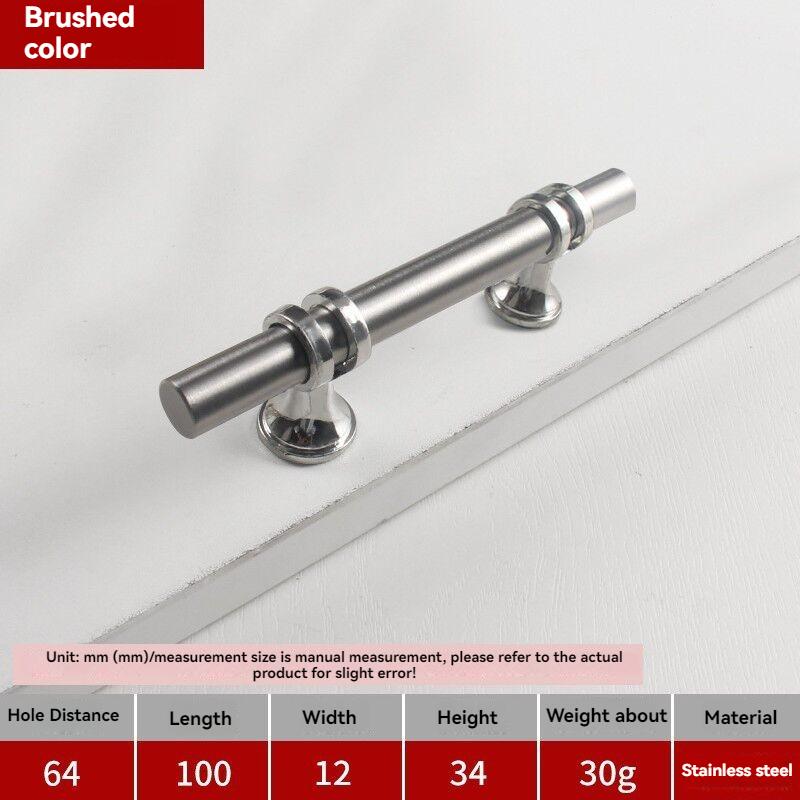 Handles Drawer Cabinet Furniture Kitchen Handles for Cabinet Knob Door Drawer Furniture Kitchen Knob Modern Simple  Silver Black