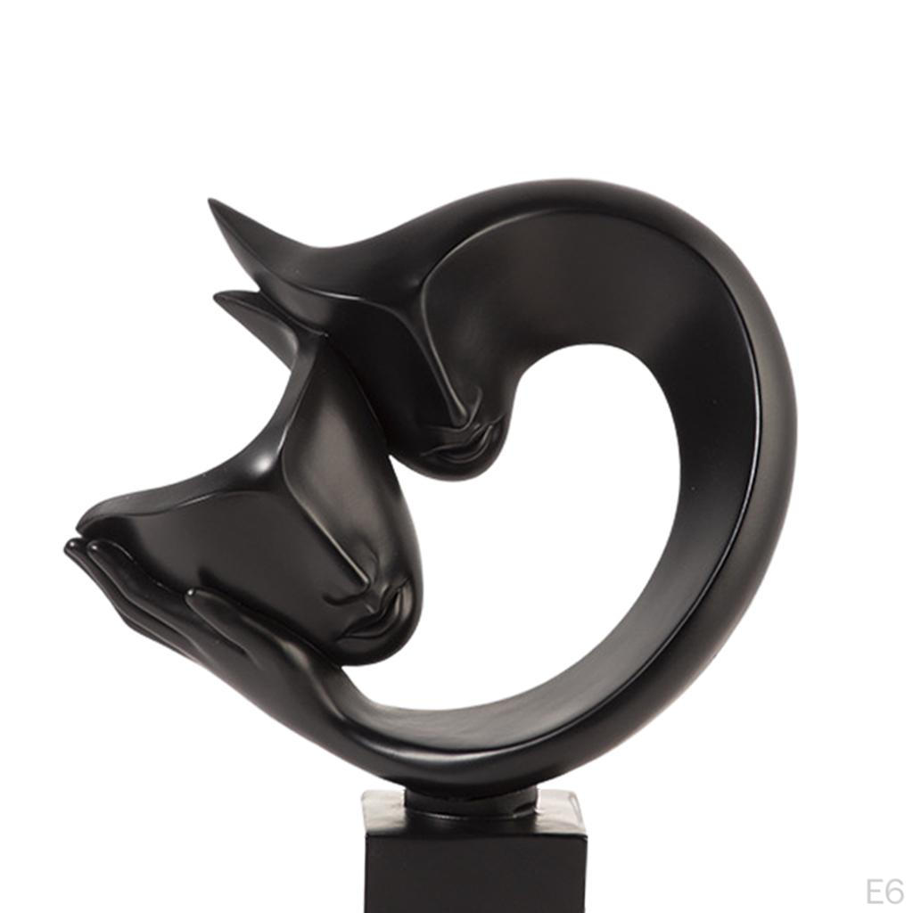 Abstract Statues Sculpture, Crafts Character Passionate Embrace Figurines for Shelf