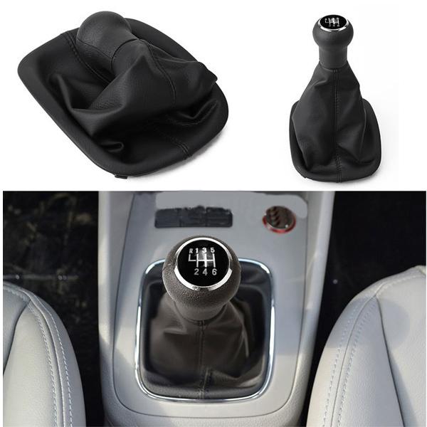 5 6 Speed Car Gear Shift Knob With Gaitor For VW Passat B5 B5.5 1998 1999 2000 2001-2004 B5 FL (00-05) Passat 3B3 3B6 B5 3BG