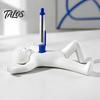 Novelty Gift for Coworkers Humorous Human Shape Pen Holder, 3D Printed Fun Pencil Cool Desktop Ornament Adults Creative Stress Relief Decoration
