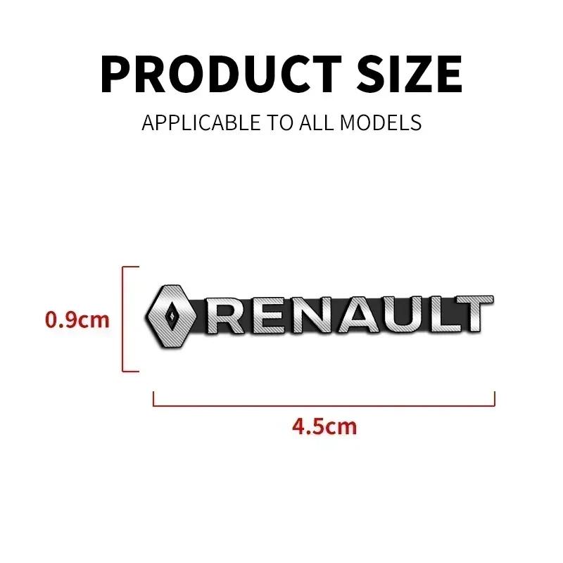 2026 Hot For Renault Hub Caps Car Styling 3D Metal alloy Speaker Audio Stickers Badge Emblem Decal For Renault Clio 4 Megane 3 2