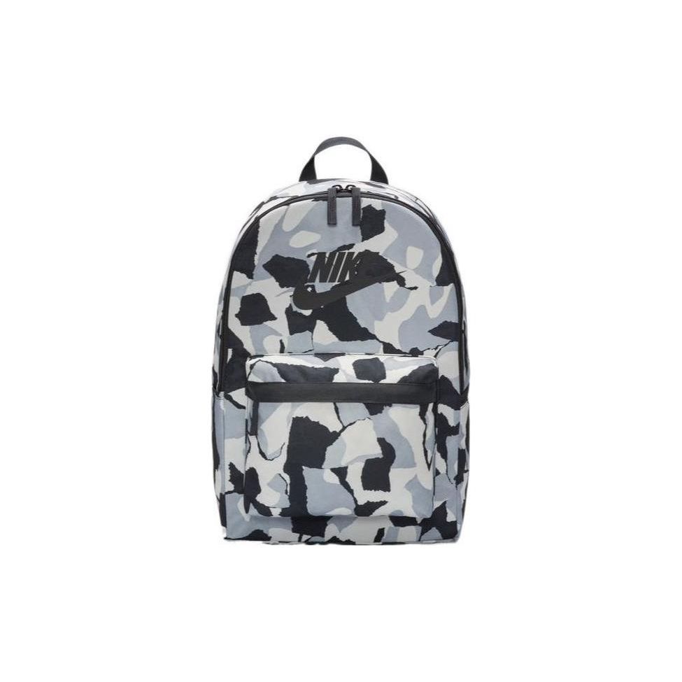 

Nike Heritage Front Logo Print Fabric Backpack Unisex Backpacks Coal-Black Phantom-Gray-White Black DV6243-060 Coal Black/Phantom Gray White/Black