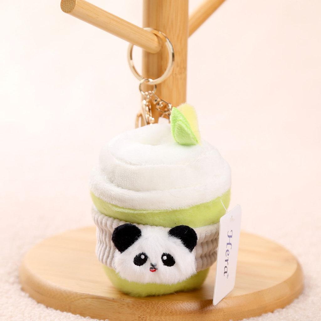 Panda Cake Plush Doll With Pp Cotton Filling For Birthday Gift And Collection