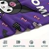 1PC Kuromi Print Flannel Blanket, High quality All Seasons, Home Decor, Warmth and Comfort, Perfect for Christmas Gifts