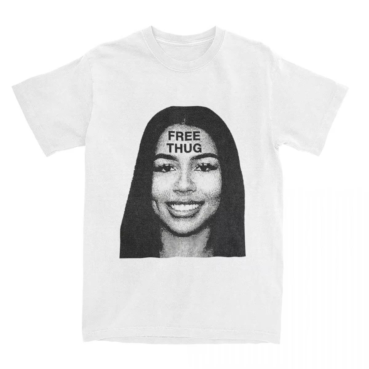 

Рэпер Мэрайя FREE Thug Slime Футболка для мужчин женщин Чистый хлопок Мода для мужской футболки Футболки Ученого Одежда Большой размер S