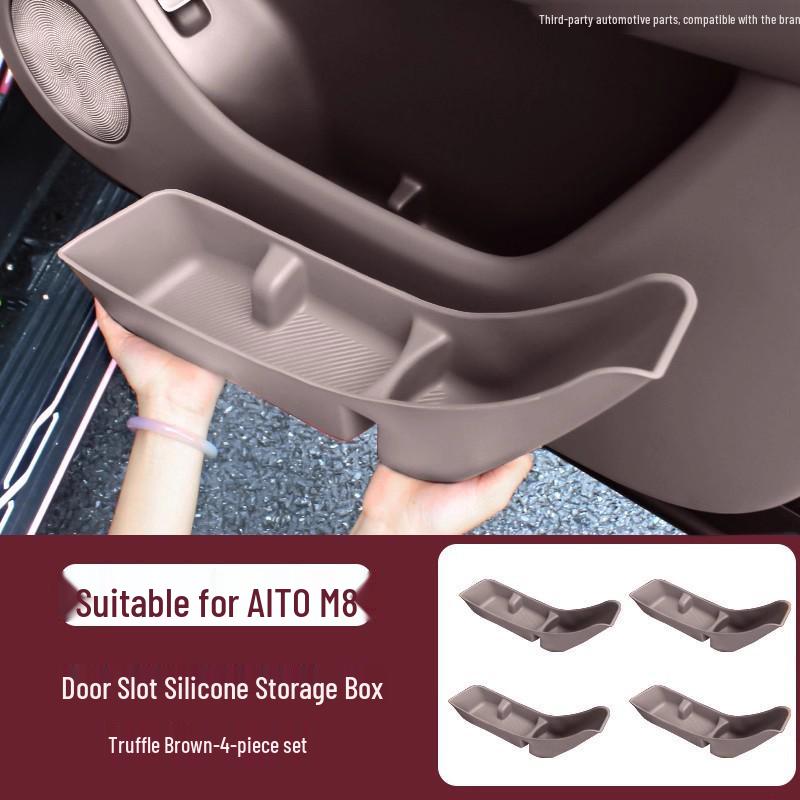 Silicone Organizer Box for AITO M8 Car Door Storage