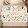 Cute Cartoon Teeth Welcome Doormat Dental Clinic Floor Rug Indoor Outdoor Entrance Carpet for  Bathroom Treatment Decor