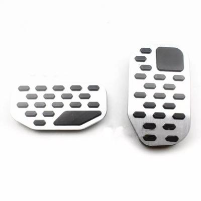 Silver Anti-Slip Brake + Gas Pedal Pads Cover For Ford F-150