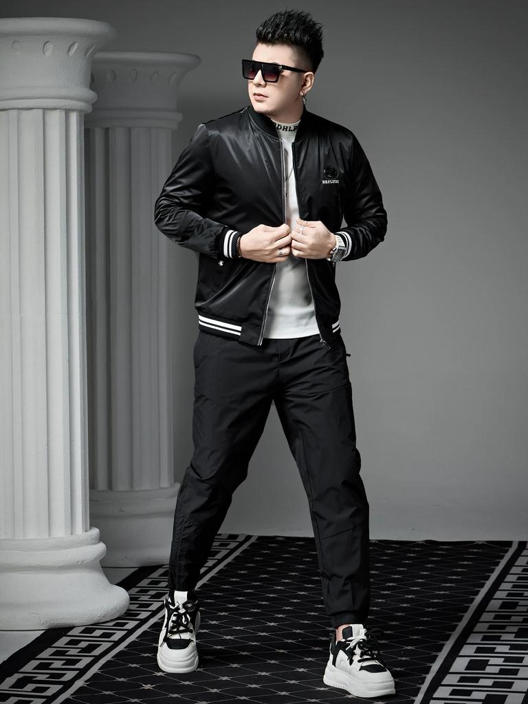 European Style High-End Baseball Jacket for Men, Autumn 2025 New Trendy Letter Embroidery Jacket, Men's Casual Outerwear