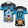 2026 One Piece Graphic T-shirt Japanese anime football jerseys Sports Dry Quickly  T-Shirt Children's Clothing Tee