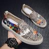 Herrskor Casual Andningsbara Slip On Sneakers Herr Canvas Skor Sommar Klassiska Herr Båtskor Loafers för Män Billiga Espadriller