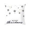 White Christmas Pillow Case Cute Santa Claus Elk   Cover Winter Snowflake Decorative Cases