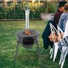 Multifunction Wood Burning Camp Stove, 4 Burner Rings Portable Charcoal Grill, Outdoor Cooking Stove with 330lbs Load Capacity