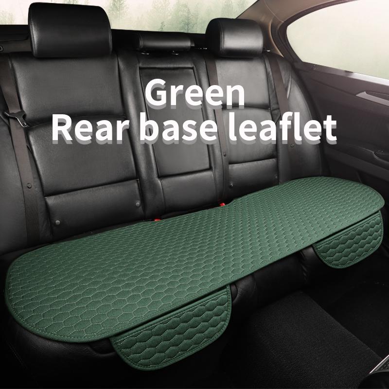 Flax Car Seat Cover Four Seasons Front Rear Linen Fabric Cushion Breathable Protector Mat Pad Auto Accessories Universal