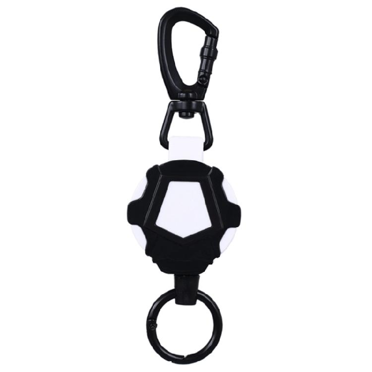 Retractable Keychain, ID-Badge-Reel, Retractable Badge Holder Steel Cord Keyring
