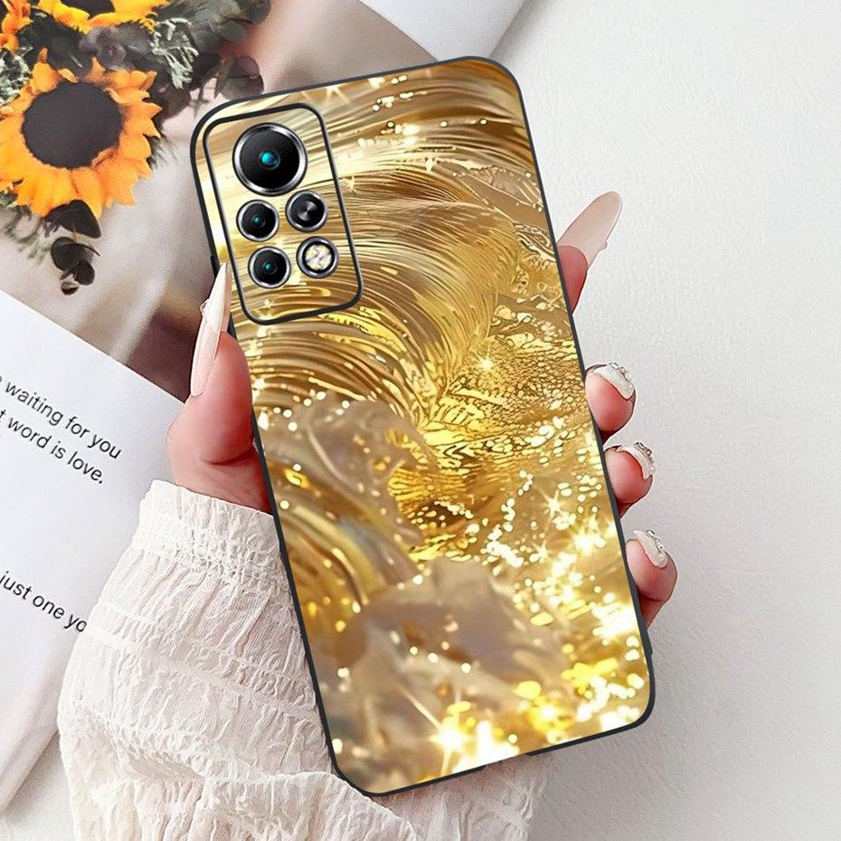 New Design Phone Case For Infinix Note 11 Pro 11S X697 X698 X663 Black Silicone Soft Back Cover For Infinix Note11 11S 11Pro
