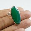 Natural Green Onyx Ring, 925 Sterling Silver Ring, Long Oval Ring, Handmade Ring, Cocktail Ring