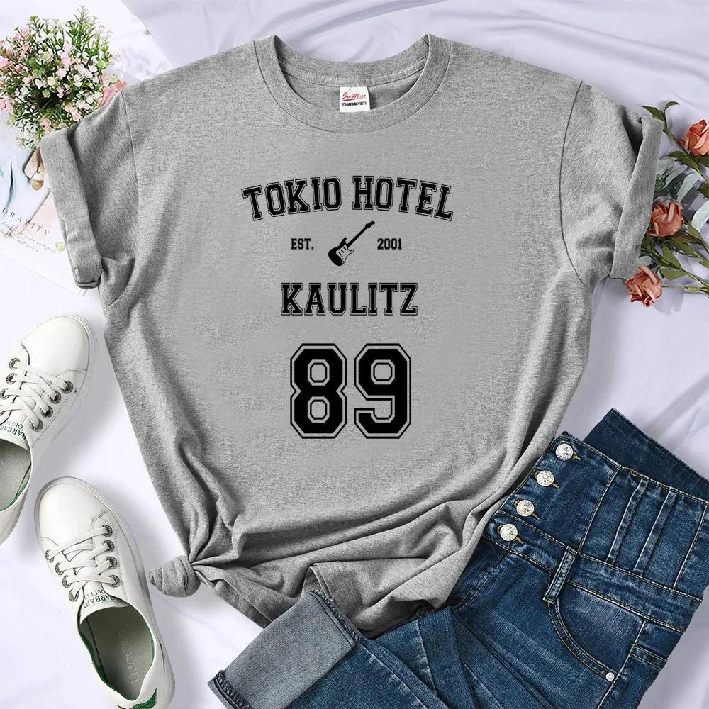 Tokio Hotel top tees shoujo baddie korean fashion graphic emo gothic t shirt vintage Retro gyaru s cute