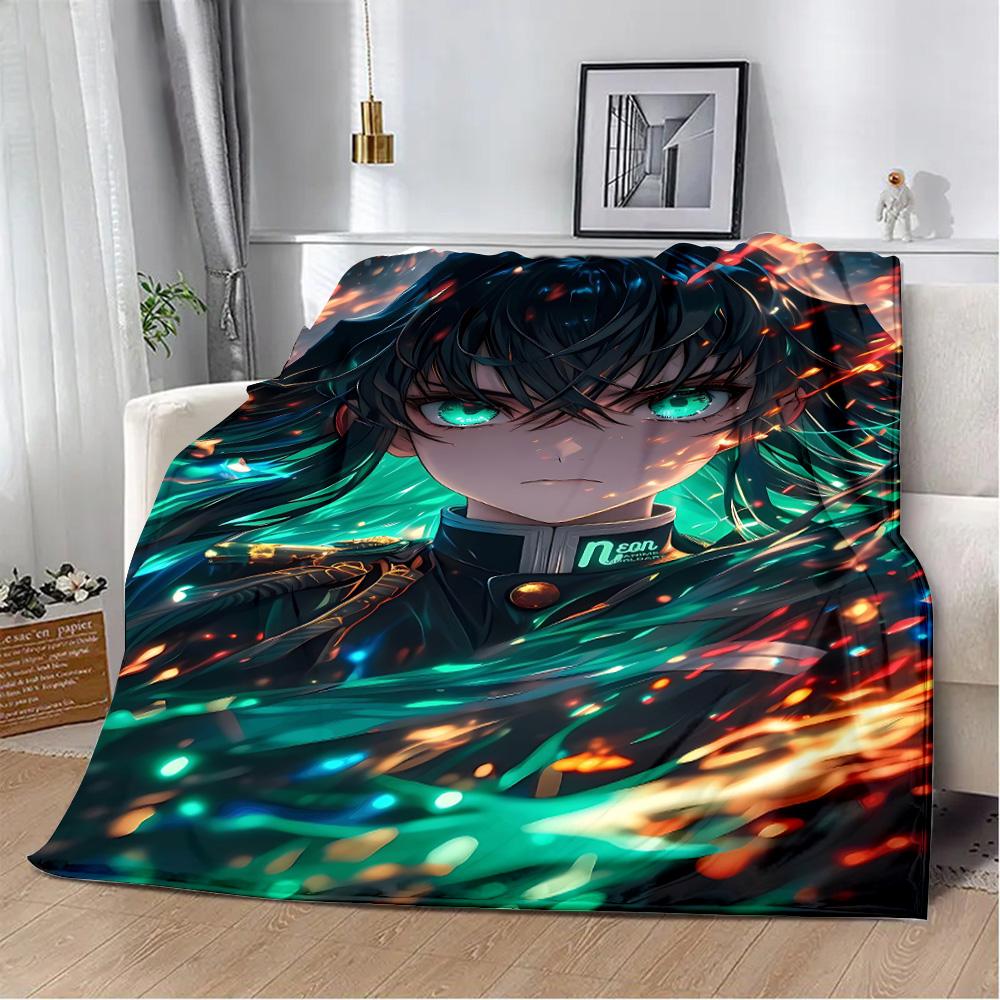 Printed Blanket, Picnic Blankets, Muichiro Tokito Warm Blanket, Soft and Comfortable Blanket, Birthday Gift for Home Travel