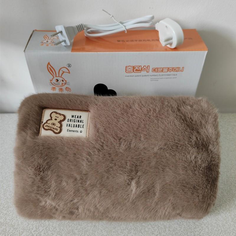 Hot Water Bag Water Injection Thickened Explosion-Proof Warm Hands Warm Feet Hot Compress Belly Warming Irrigation Hand Warmer Student Plush Warm