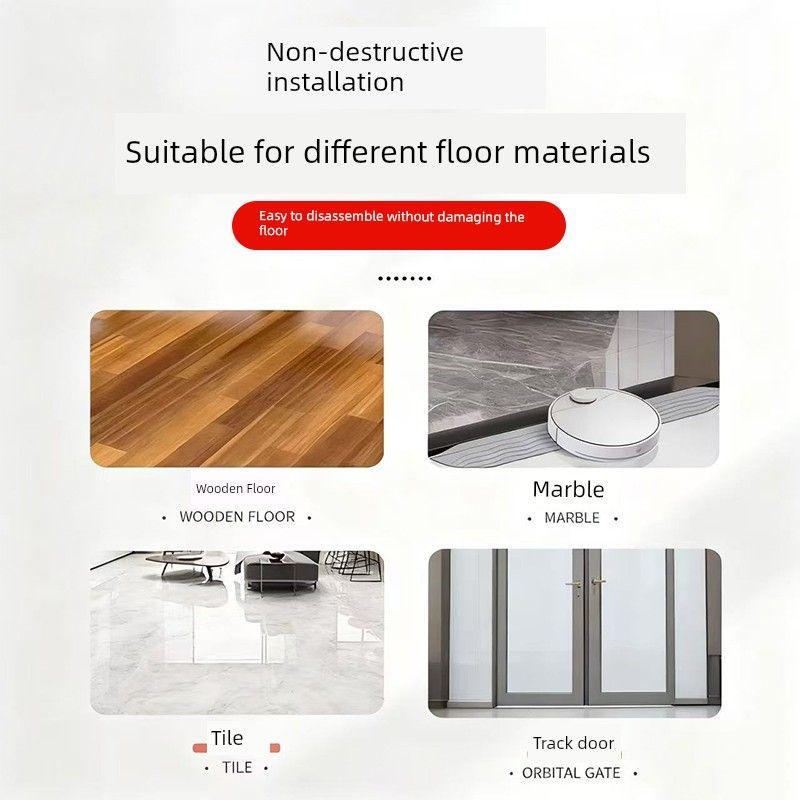 Suitable for Robot Vacuum Cleaners, 4cm5 Climbing Mat for Dji, Xiaomi, Dreame, Roborock, Balcony Slope Mat, Threshold Strip