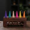 Mixed Natural Reflux Tower Incense Cone Rose Lavender Aromatherapy for Smoke Odor Remover Anxiety Relief Meditation Fragrance