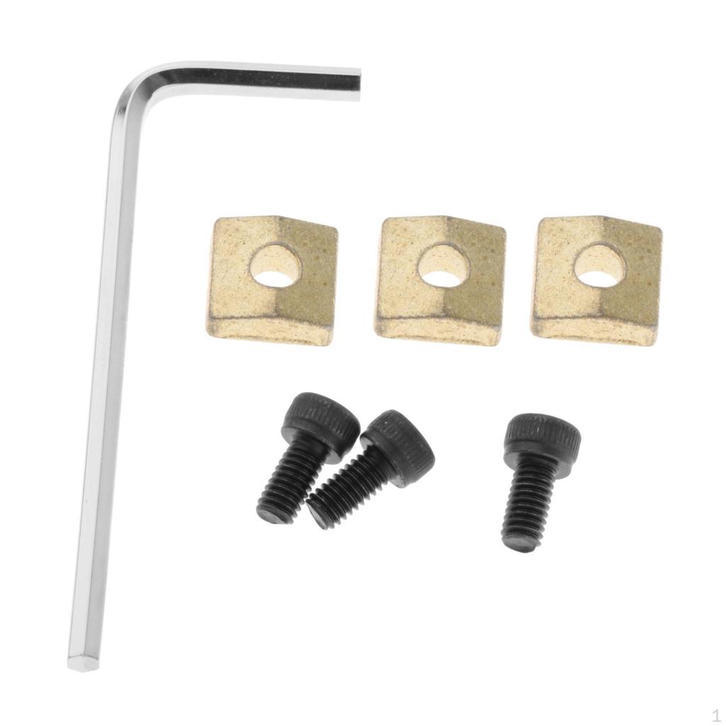 3 Pcs Guitar Lock Nut Screws Instrument Repair Tool Heavy Duty Cap Replacement with