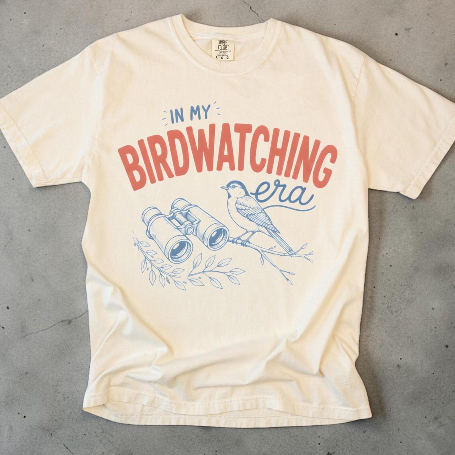 In My Birdwatching Era Shirt, Bird Watching Tee, Comfort Colors Birder Shirt, Unisex Bird Lover Gift, Funny Birding Shirt 3XL