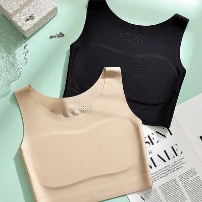 Base Fina como Papel Corset Sem Costura Sutiã Esportivo à Prova de Choque e Evita Protrusão do Mamilo Sutiã Roupa Íntima