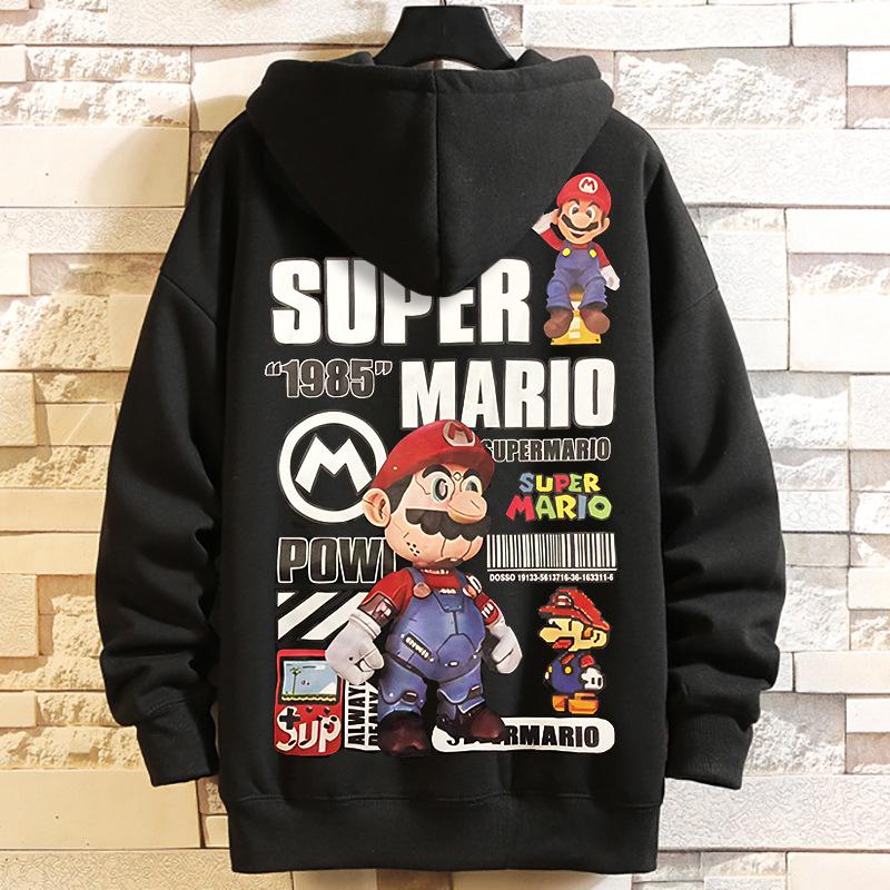 Plus Size Hoodie: Spring/Autumn Loose Fit Pullover for Men (Up to 400 Jin)