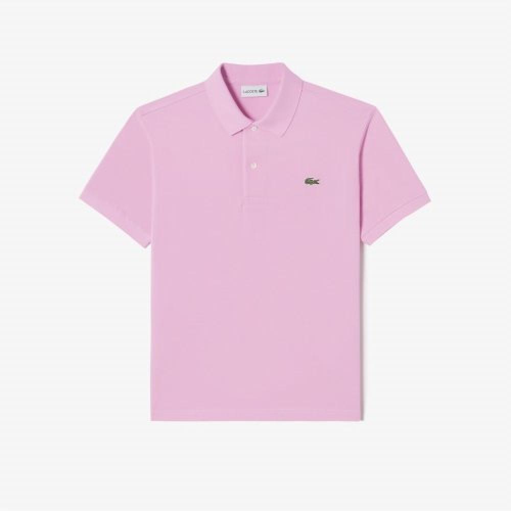 

LACOSTE Мужская рубашка-поло французского стандартного кроя с короткими рукавами [розовый] 003
