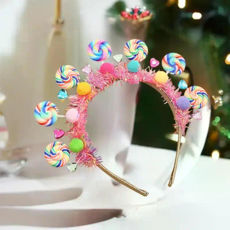New Cartoon Lollipop Hairband Sweet Candy Hairband Girly Heart Princess Hair Accessories