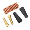 15 Piece Welding Accessories Kit PTFE Gasless Nozzles Brass Gas Diffuser 9mm Copper Electrode Tips