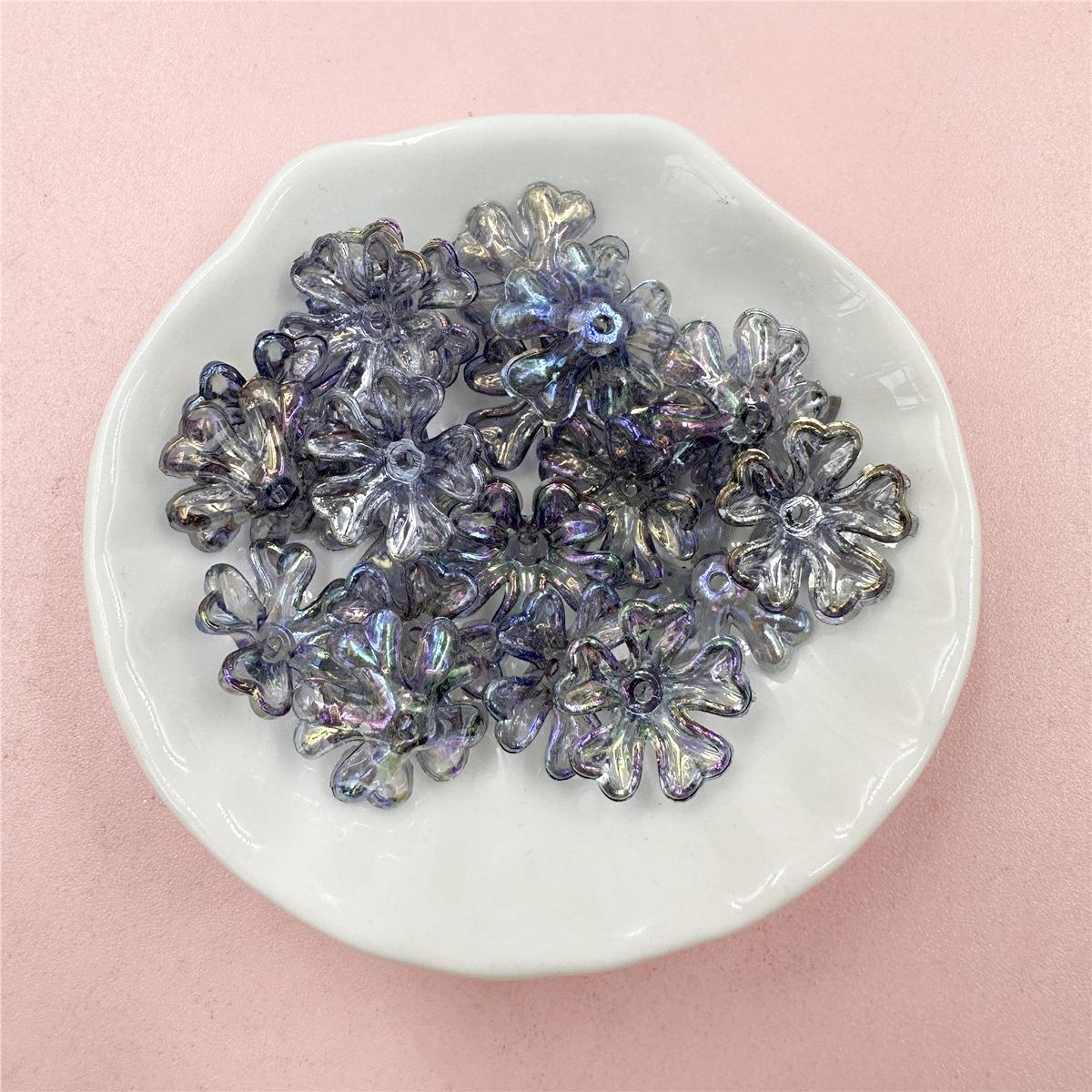 

20 шт. 16 мм прозрачные изготовленные модные акриловые бусины цвета AB с отверстием для браслета ручной работы, кулона, шпильки для волос, аксессуаров для изготовления ювелирных изделий серый