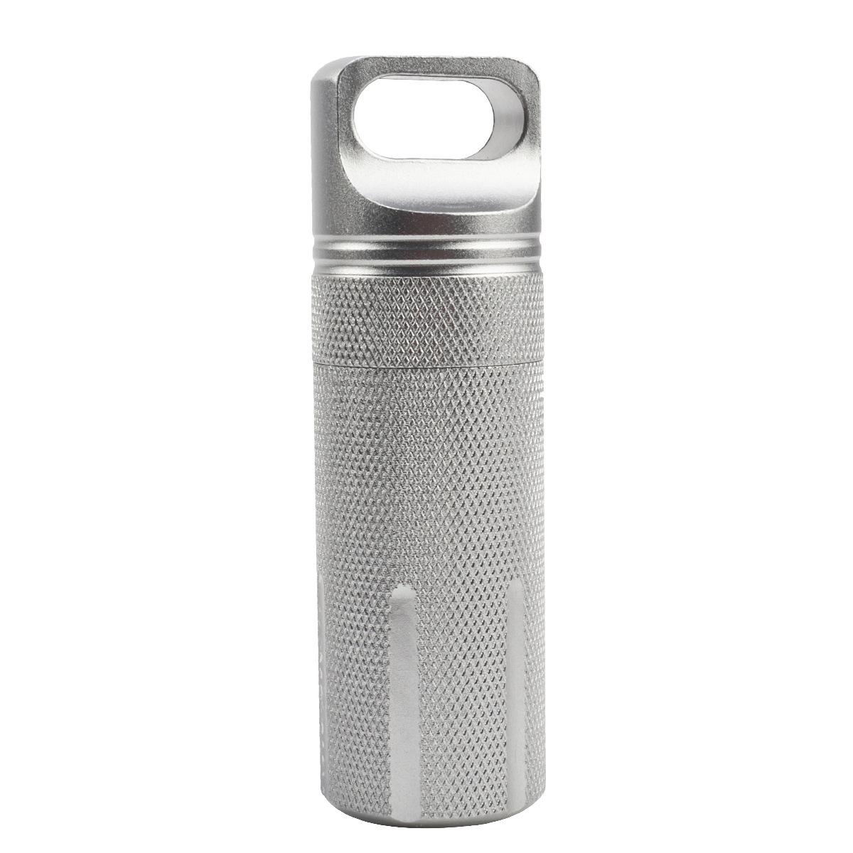 

Aluminum alloy waterproof storage tank with large capacity and multifunctional outdoor emergency waterproof container for hiking сірий
