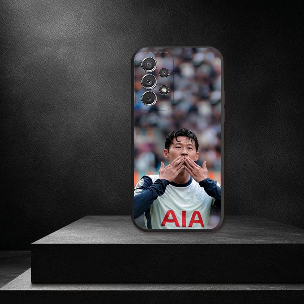 Football S-Son H-HeungS Min Phone Case For Samsung S 25,24,23,22,30,21,10,9,Ultra,Plus,Lite,FE,4,5G Black Soft Case