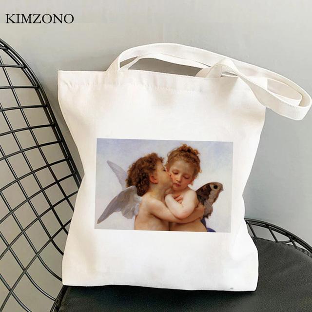 

Сумка для покупок «Ангел», сумка для вторичной переработки, сумка-тоут bolso bolsa, веревочная сумка bolsas ecologicas, тканая сумка-сакола 24*26cm