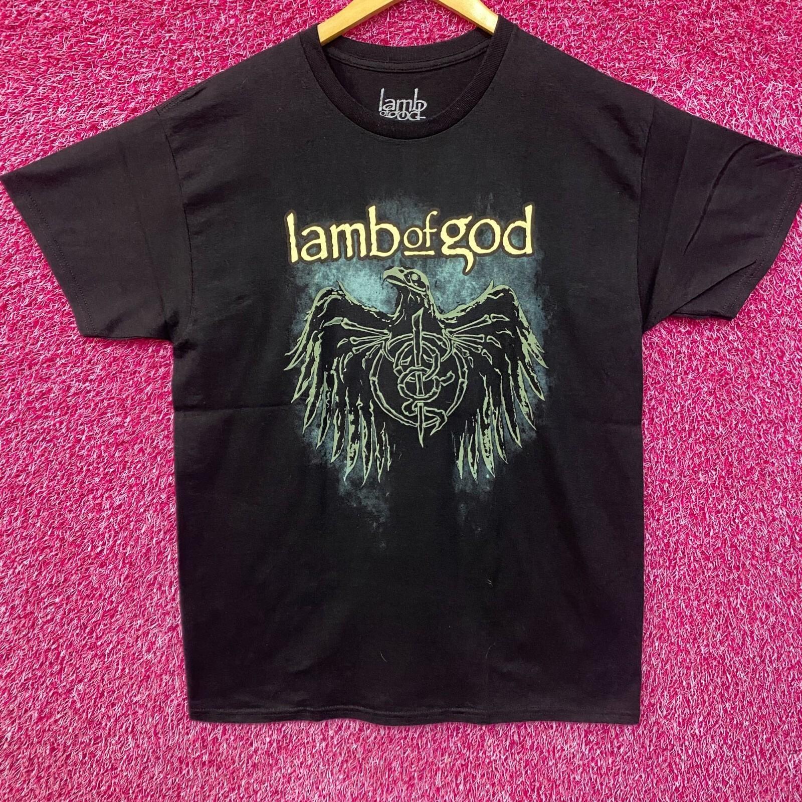 Lamb Of God Dark Phoenix Black 100% Cotton T-shirt Mens Tees Top S