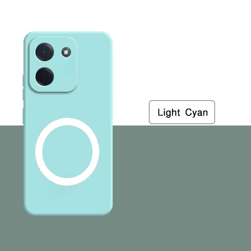 Candy Color Skin Feel Liquid Silicone Car Magnetic Holder Case for Poco M8 F8 F6 X7 X6 X5 Pro Ultra Slim Anti-drop Protect Cover