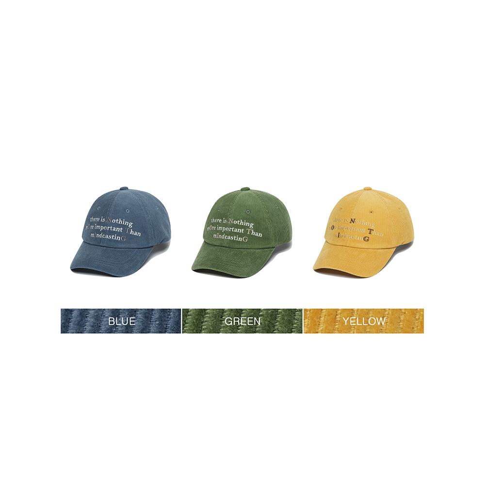 NOTIG Corduroy Ball Cap Yellow_Okf3Accp102Y1