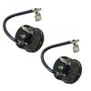 2Pcs Refrigerator Thermal Overload Protector 1/2HP/1/3HP/1/4HP/1/5HP/1/6HP Compressor Replacement Overheat Safety Unit