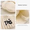 Autumn and Winter Thickened Cold-proof and Warm Cover Head, Ear Protection, Versatile Letter Wool Hat, Women